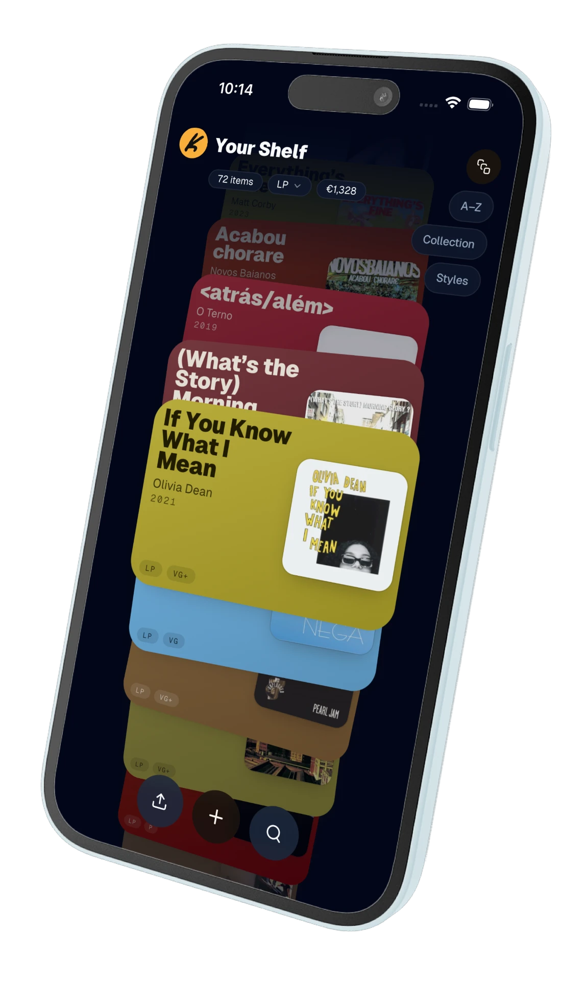 Kept Archive app shown on an iPhone