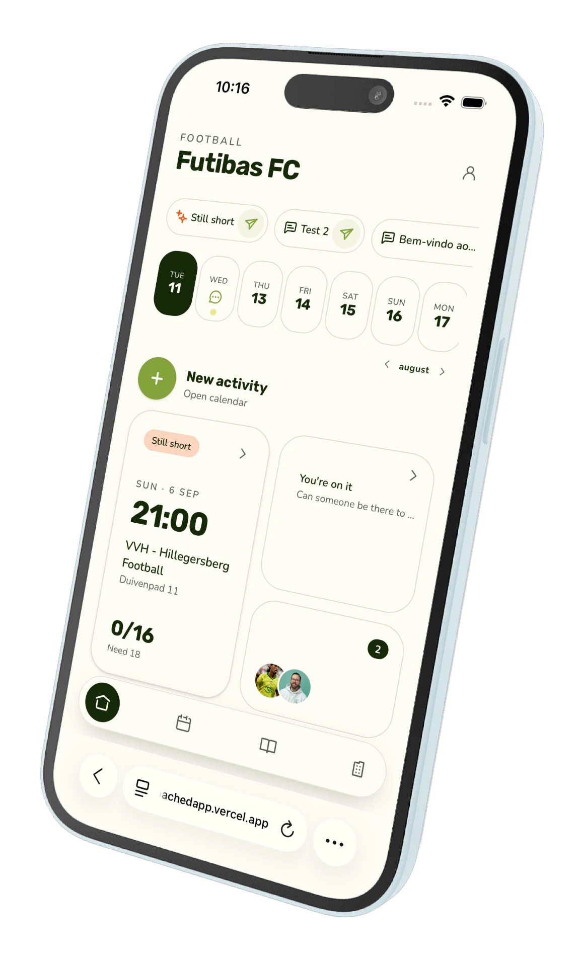 Regs app shown on an iPhone